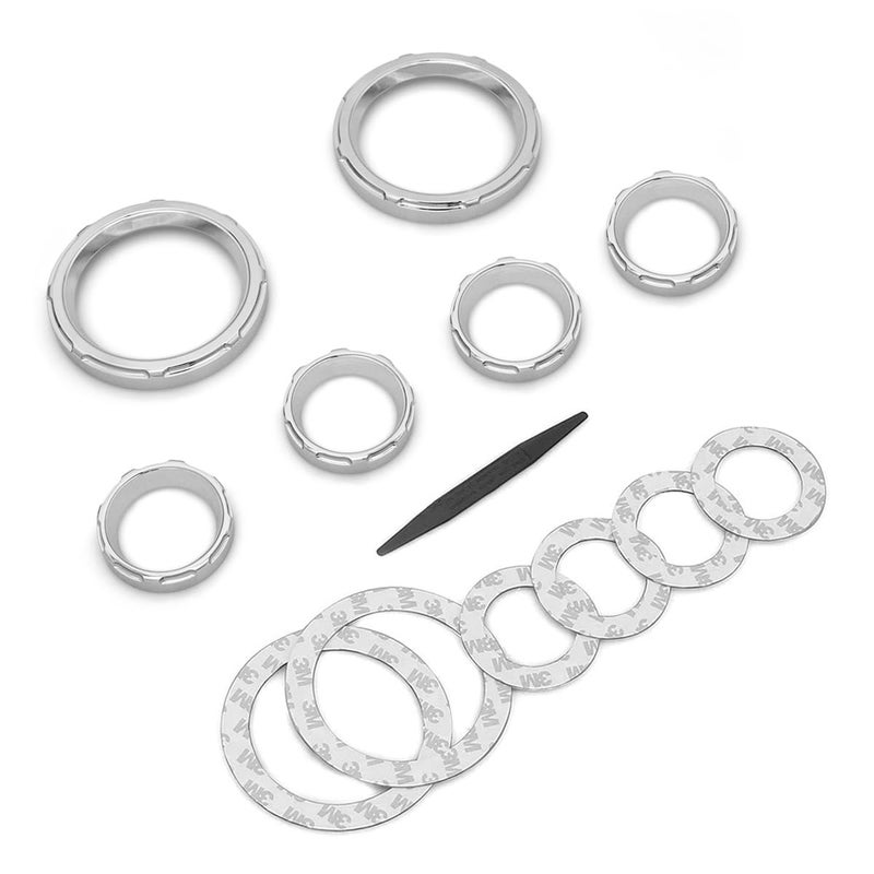 ALLOYFORGE Speedometer Gauge Bezel Kit for Harley Street Glide, Electra Glide, Road Glide, Trike, 1996-2013 (Chromed) - Image 1